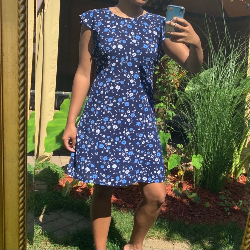 MICHEAL KORS - blue floral dress